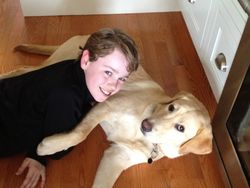 Lindsey's son and dog