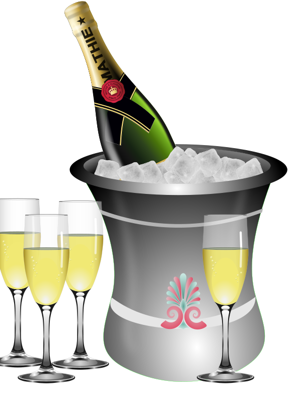 champagne-on-ice clipartlord-com